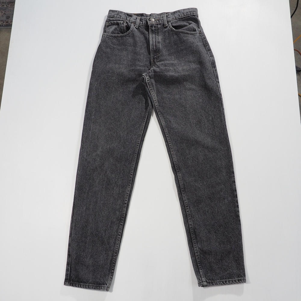 Vintage Levis 550 Jeans Mens 32x34 Black Acid Wash Relaxed Tapered USA Made 90s